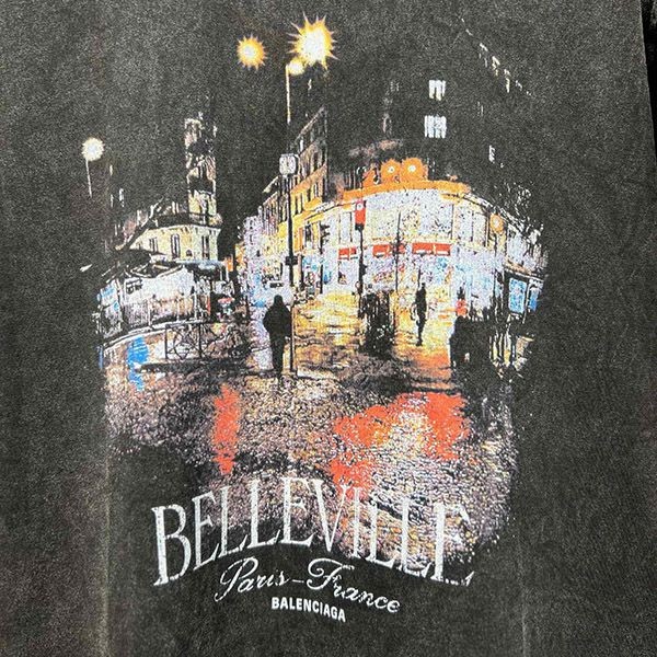 大人気!バレンシアガ BellevilleオーバーサイズTシャツ 偽物 bae27368